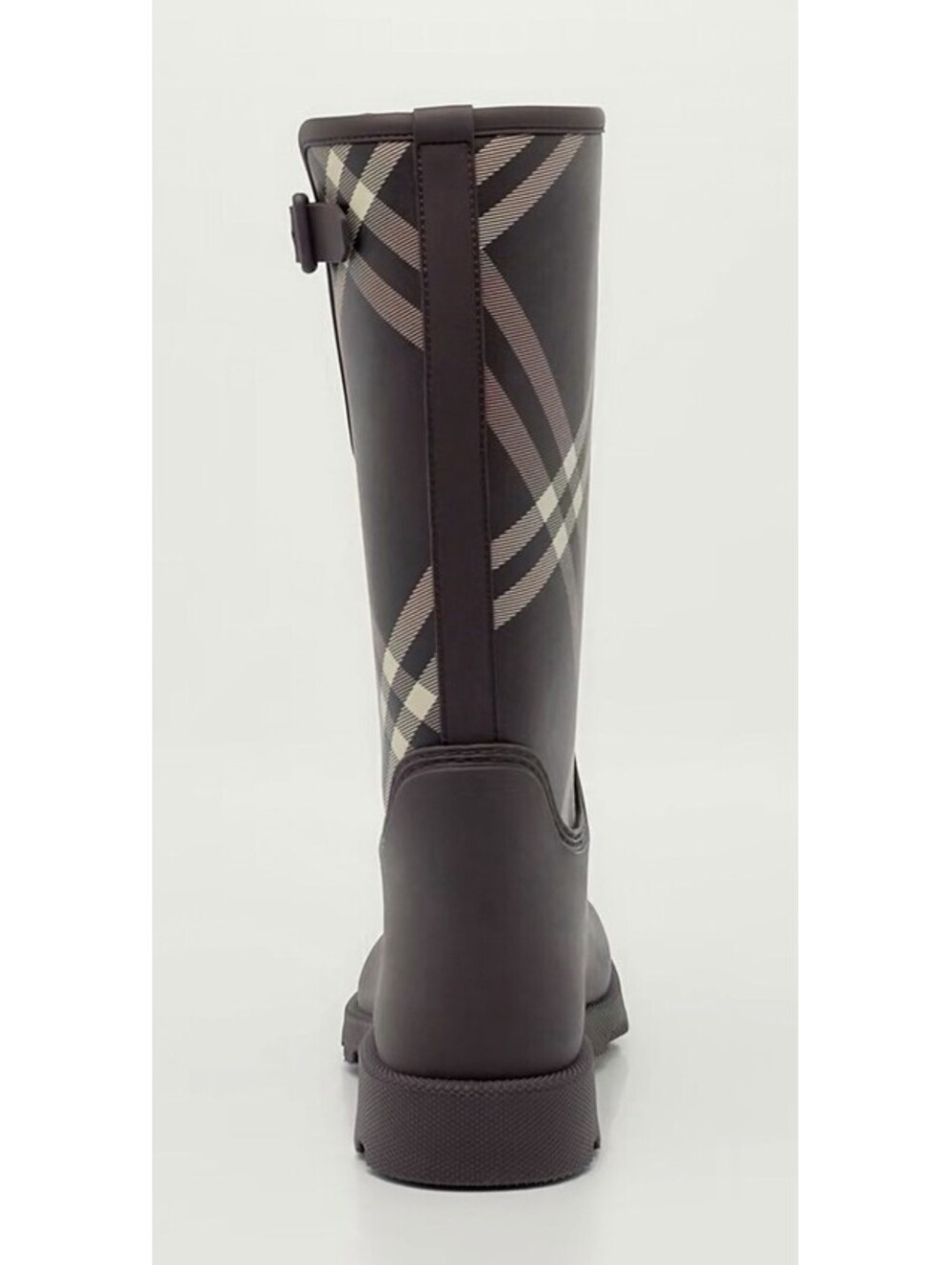 NIB Burberry Womens EU 41 US 11 Fabric Boot With Rubber Galoche Free Shipping - Picture 6 of 6